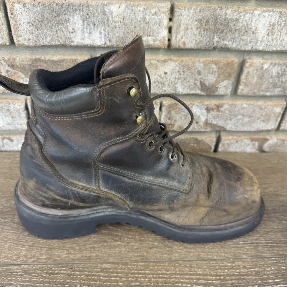 Red Wing 2212 Work Boots Mens Sz 10 H Width Leather Safety Toe Resoled*No Insole